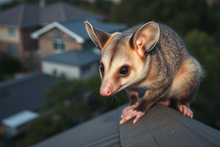 Possum in Wonga park residential area